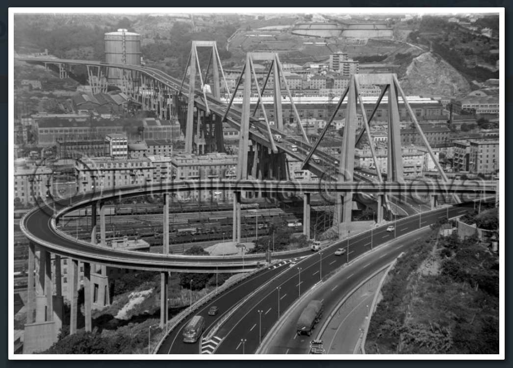 7 settembre 1967, il ponte ultimato e aperto al traffico